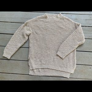 Women’s beige crew neck sweater